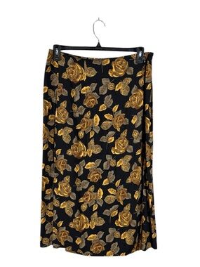 Y2K Vintage Floral Wrap Skirt Size XL Fairy Grunge Whimsigoth Bohemian Cottage